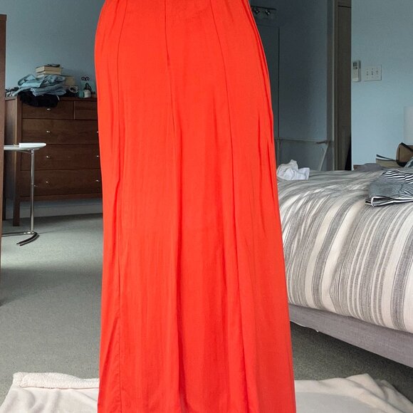 LOFT Red Maxi Skirt - Picture 3 of 6